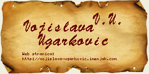 Vojislava Ugarković vizit kartica